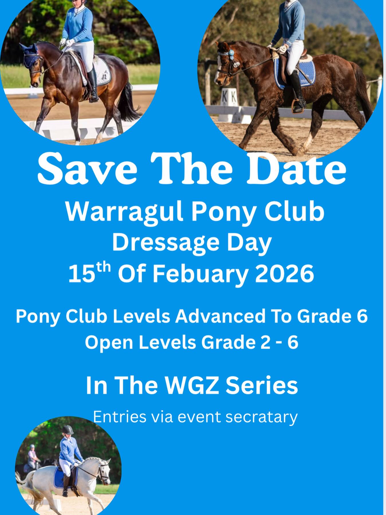 Event image for Warragul Pony Club Dressage Day