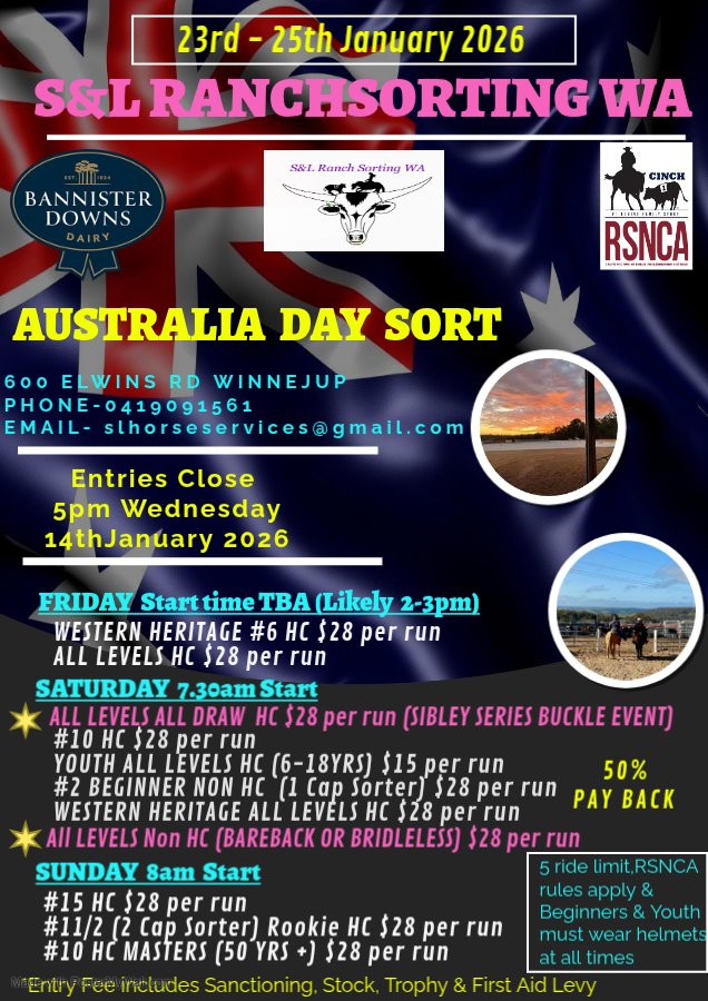 Event image for S&L Ranch Sorting WA Australia Day Sort